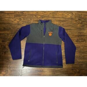 colosseum Clemsom Tigers Fleece Jacket Purple Sz:large